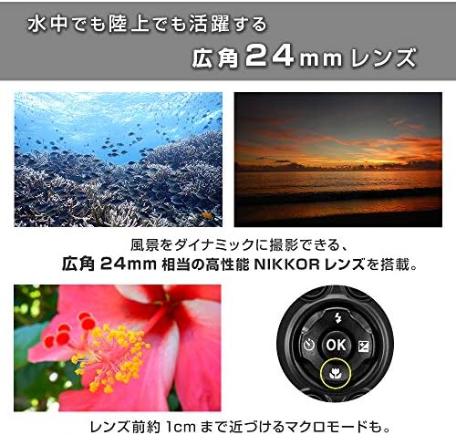 Nikon Coolpix W300 BK [מצלמה דיגיטלית קומפקטית עמיד למים שחור] נשלח מיפן